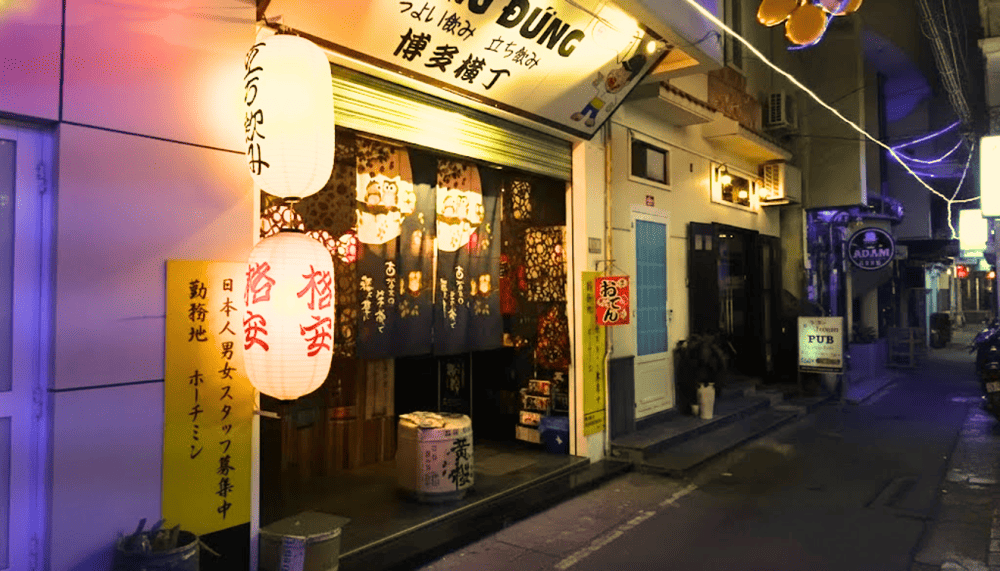 Saigon Japan Town is famous for its lantern-lit alleys, authentic Japanese eateries, and charming storefronts